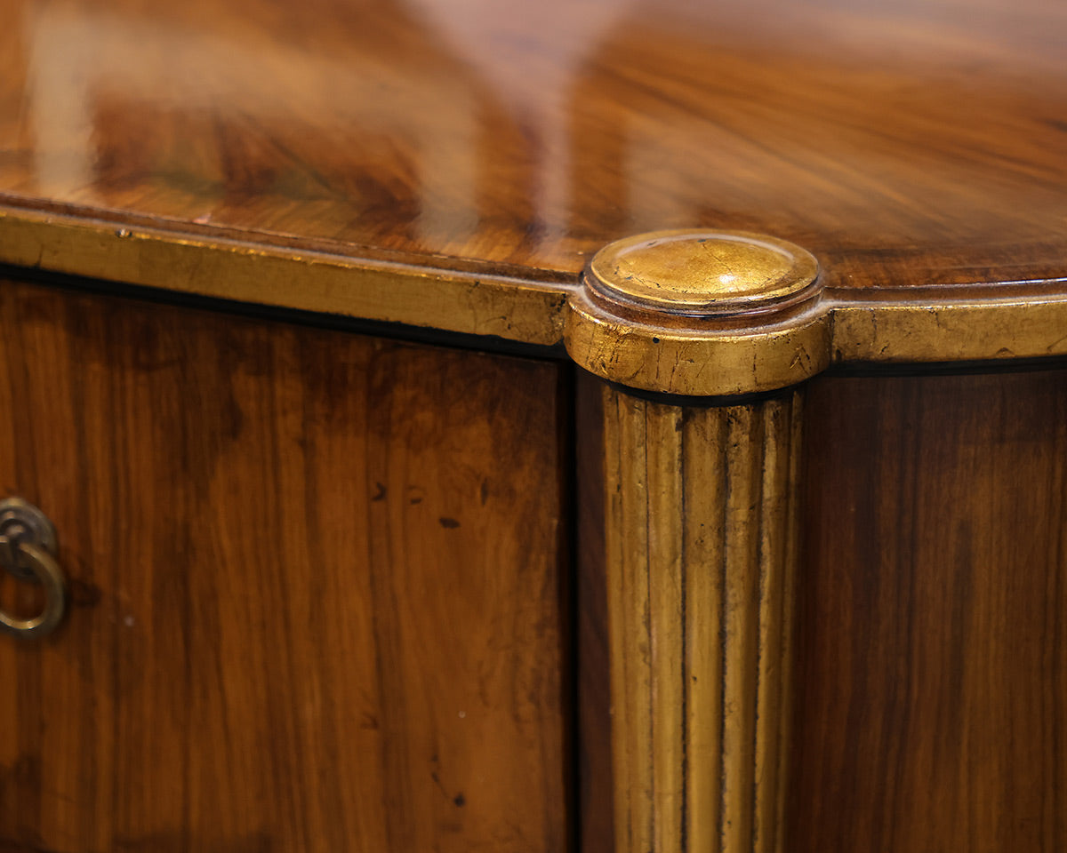 Antique Neoclassical Inlaid 3-Drawer Accent Chest