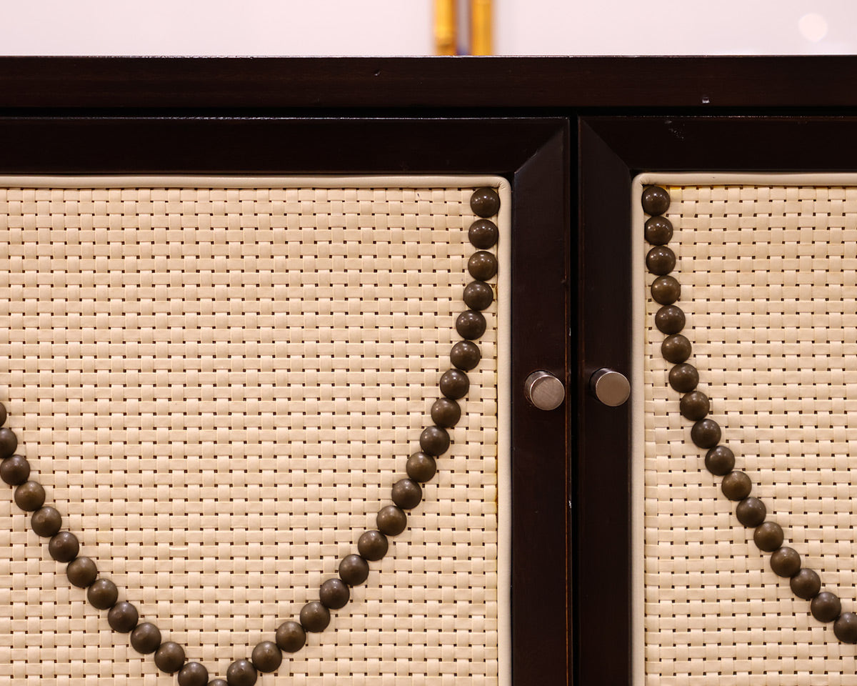 Basket Weave Display Cabinet