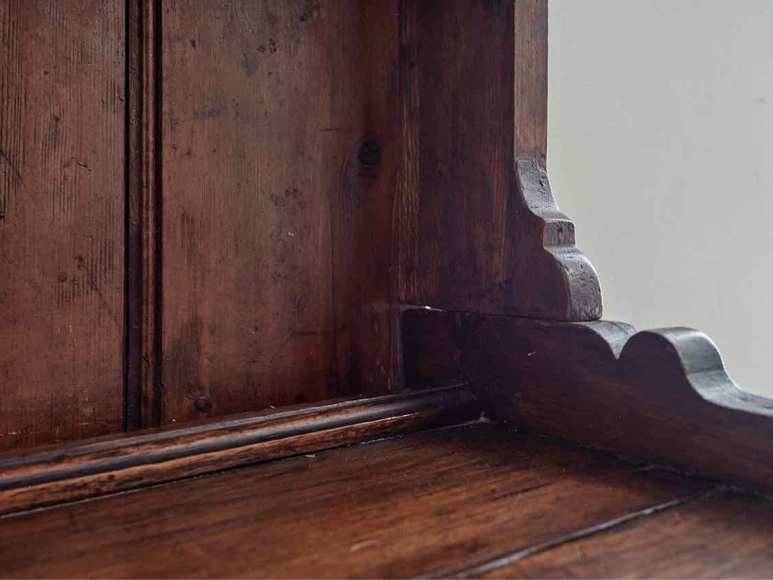 English Oak 2 Piece Welsh Cabinet with 6 Drawers & Shelf