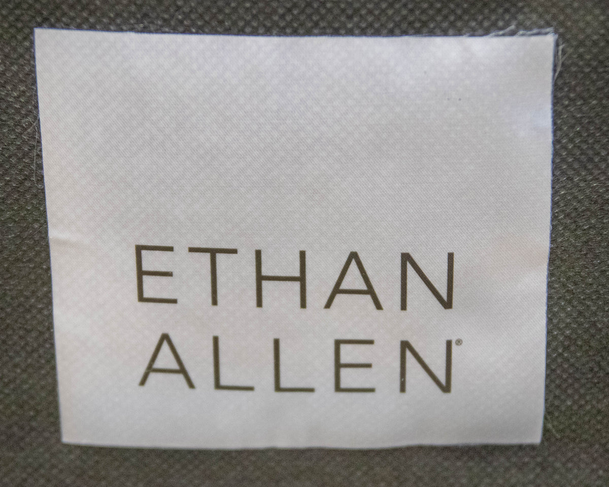 Pair of Ethan Allen 'Yves' Host Wing Chairs