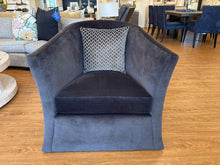 Verellen 'Axelle' Barrel Swivel Chair in Charcoal