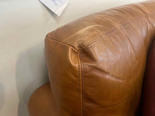 Pottery Barn Camel Leather Sofa