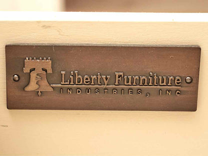 Liberty Furniture Pine Plank Top Cream Finish 2 Drawer & Shelf  Cocktail Table