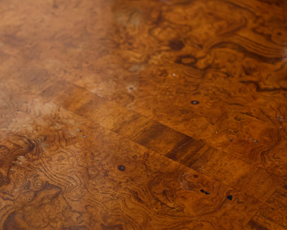 Hekman Burled Walnut Desk