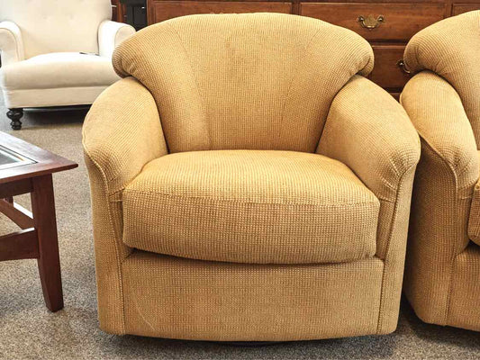Pair of Klausner Swivel Club Chairs