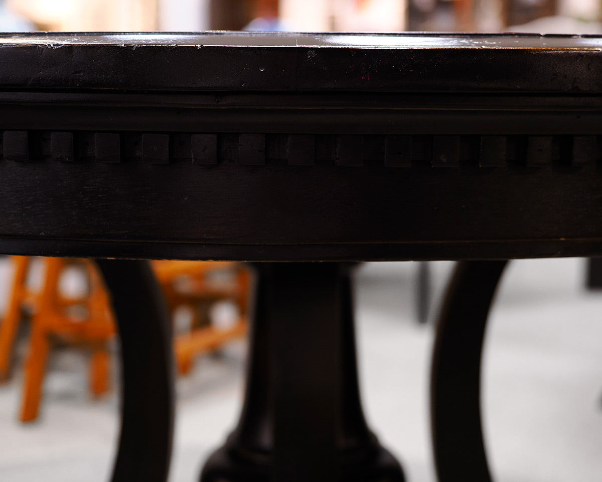 Restoration Hardware St. James 48" Black Round Dining Table