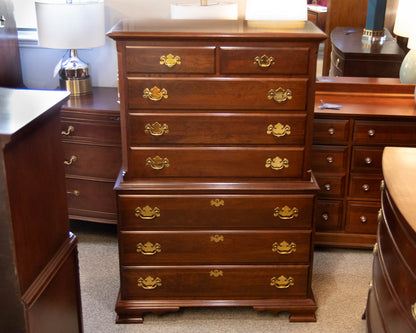 Colonial Furniture Co Dark Cherry Chest on Chest