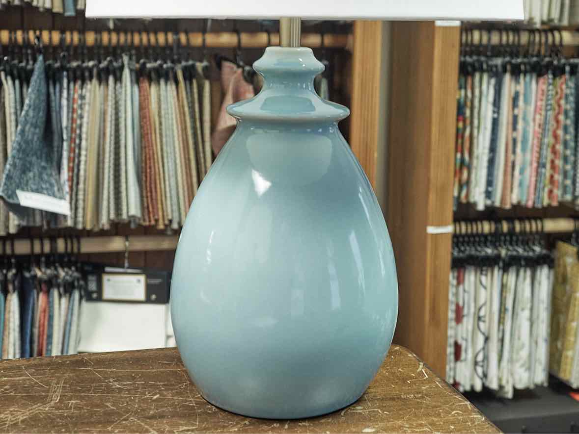 Lorene Light Blue Table Lamp