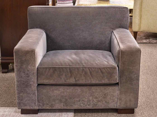 Mitchell Gold + Bob Williams Jean-Luc Chair in Grey Velvet