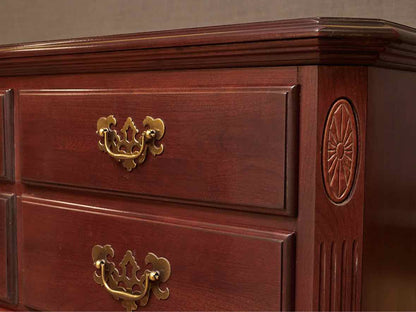 Ethan Allen  Cherry Georgain Style 10 Drawer Dresser
