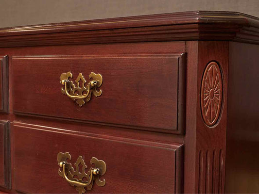 Ethan Allen  Cherry Georgain Style 10 Drawer Dresser