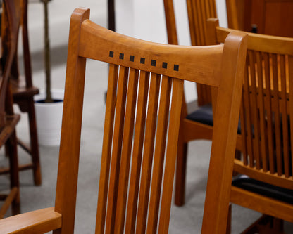 Stickley Oak Mission Style Table & 12 Chair Set