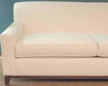 Bassett White Chenille & Cotton Blend 2 Cushion  Sofa