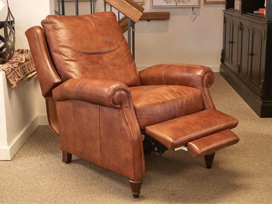 Bradington Young Saddle Brown Leather Recliner
