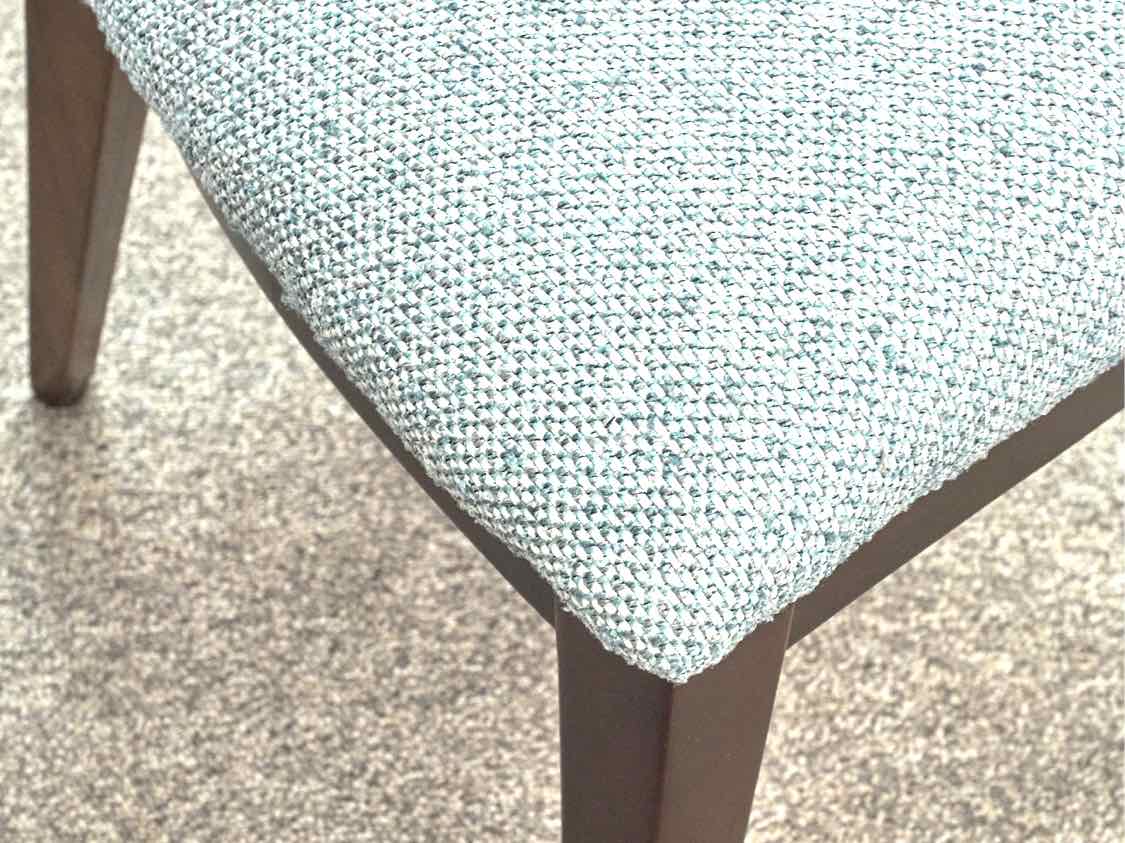 Set of 6 Giorgio Collection Art Deco Dining Chairs with Sunbrella Fabric Seats