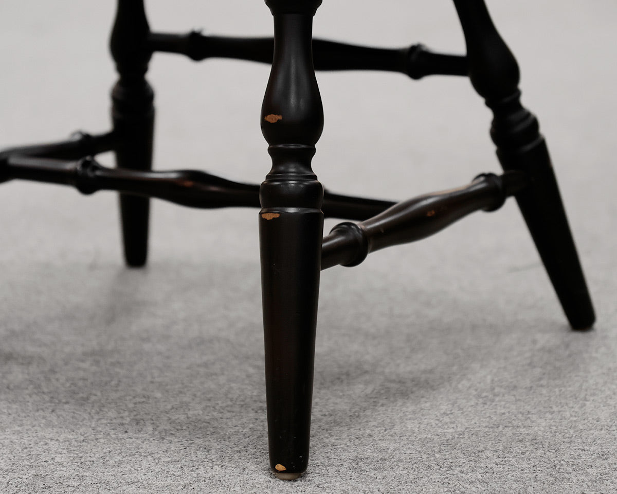 Set of 8 Black Windsor Dining Chairs