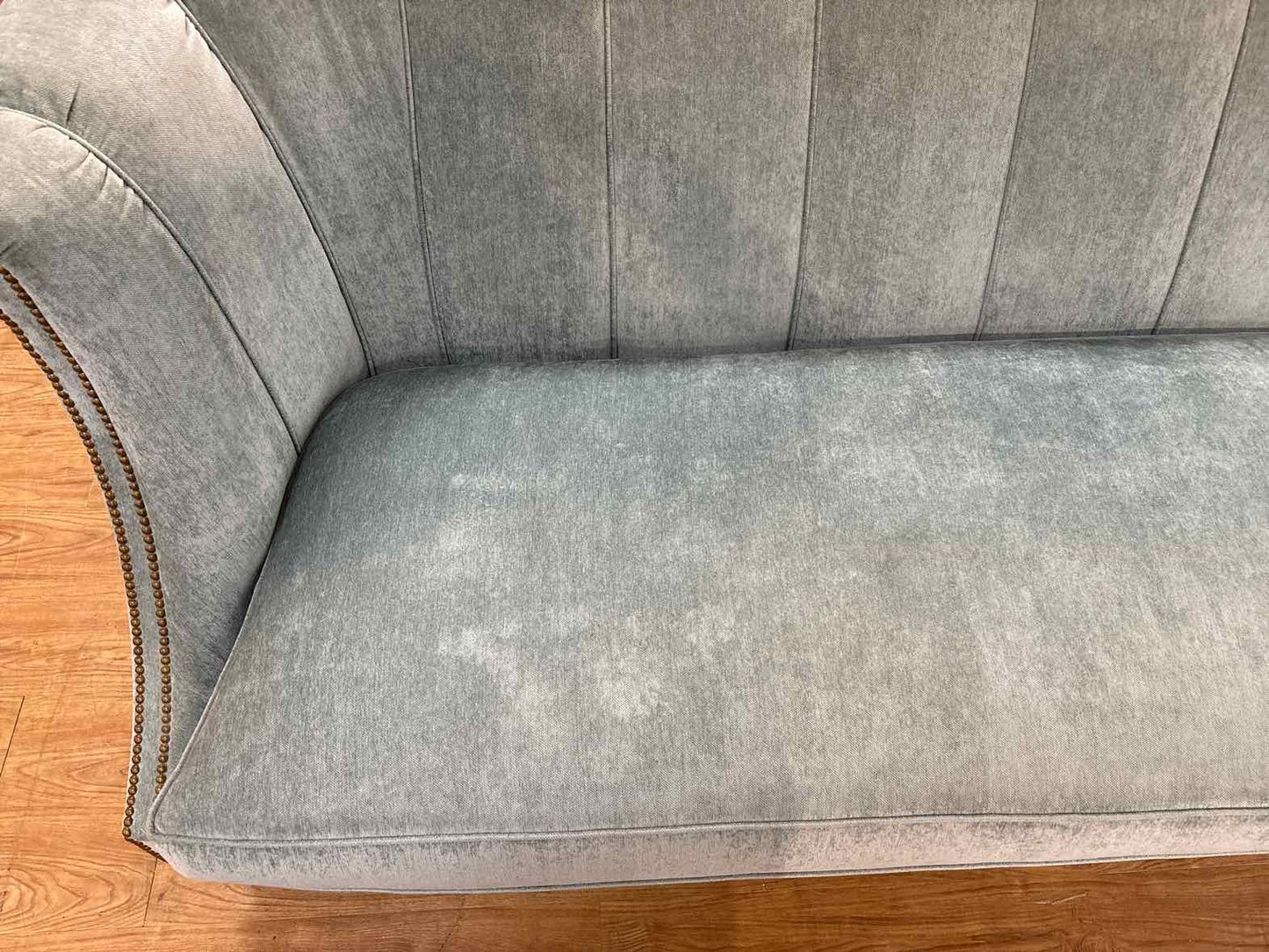 Lane Venture Light Blue Velvet Sofa