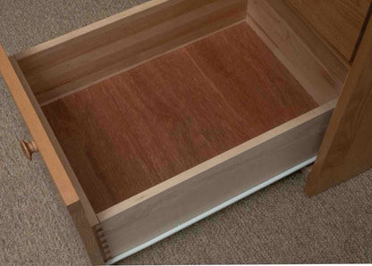 Oak 4 Drawer Desk & Hutch Top