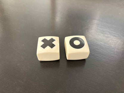 Small Tic-Tac-Toe in Ivory & Black
