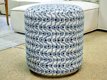 'Cas' Blue Ottoman