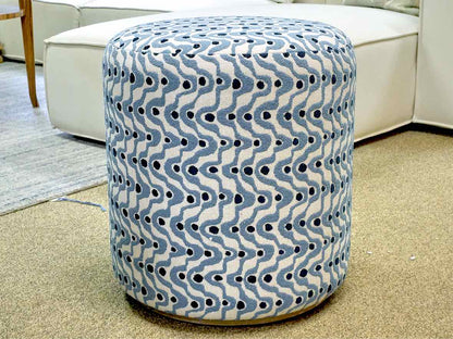 'Cas' Blue Ottoman