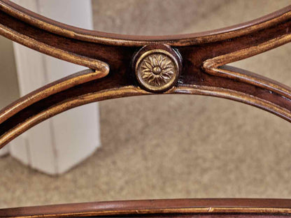 Hickory & White Regency Style Mahogany Dining Table (w/Pads) & Set of 12 Chairs