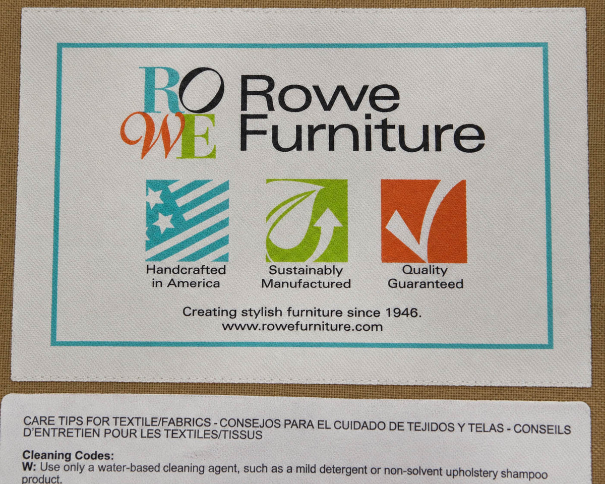 Rowe (2) Armchairs & Ottomon Set in Modern Beige and White