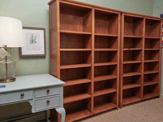 Cherry 10 Adjustable Shelf Bookcase