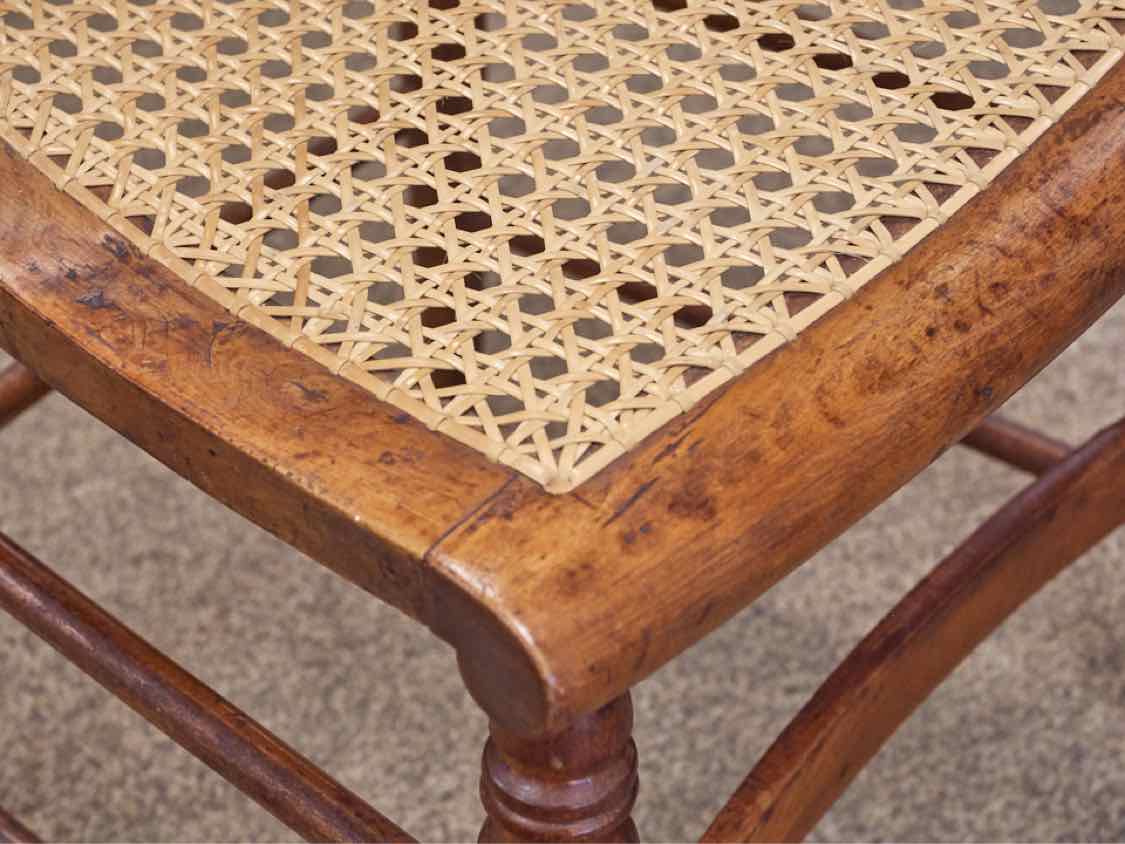 Pair of Caned Seat Side Chairs