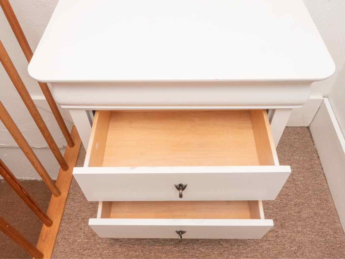 Ivory 2 Drawer Nightstand