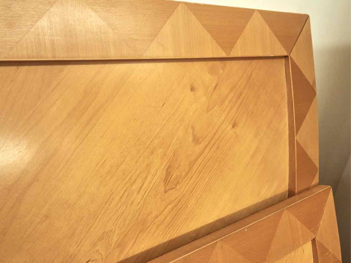 Poplar Wood Queen Sleigh  Bed