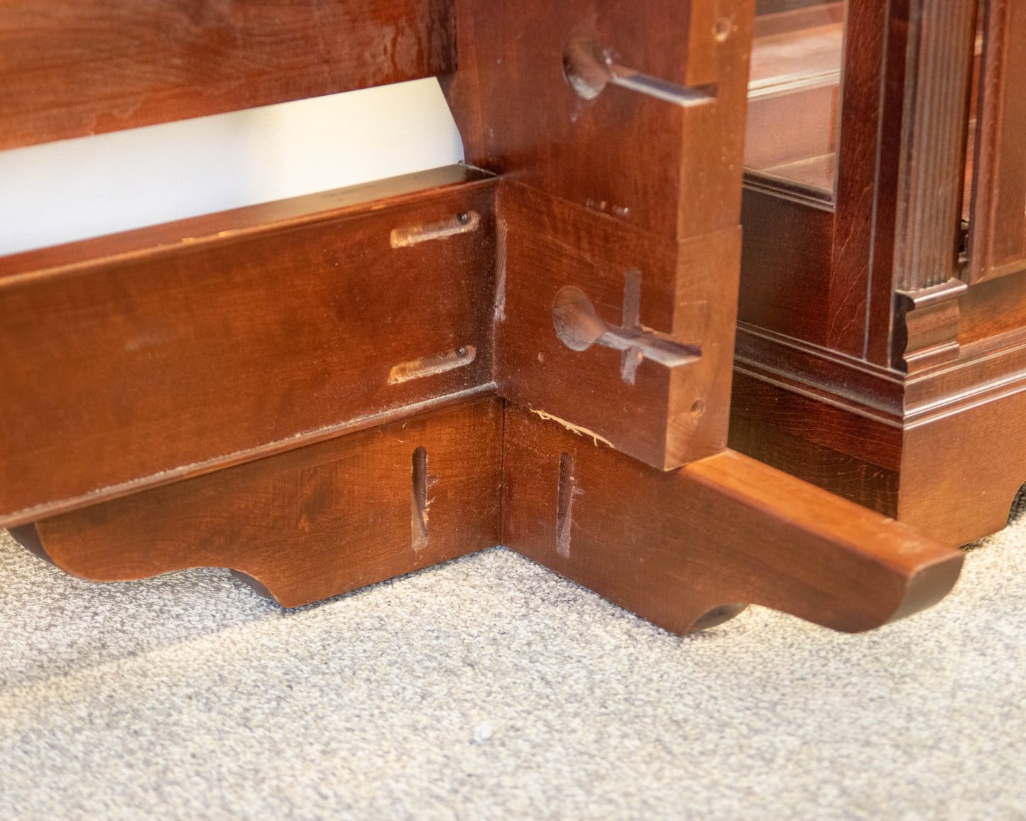 RH Cherry Sleigh King Bed