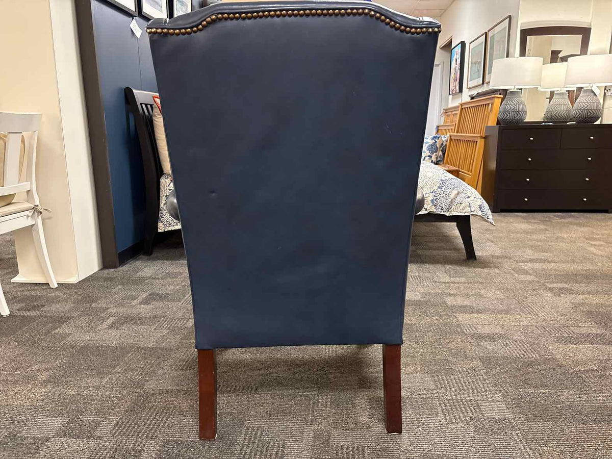 Classic Leather Wingback Chair