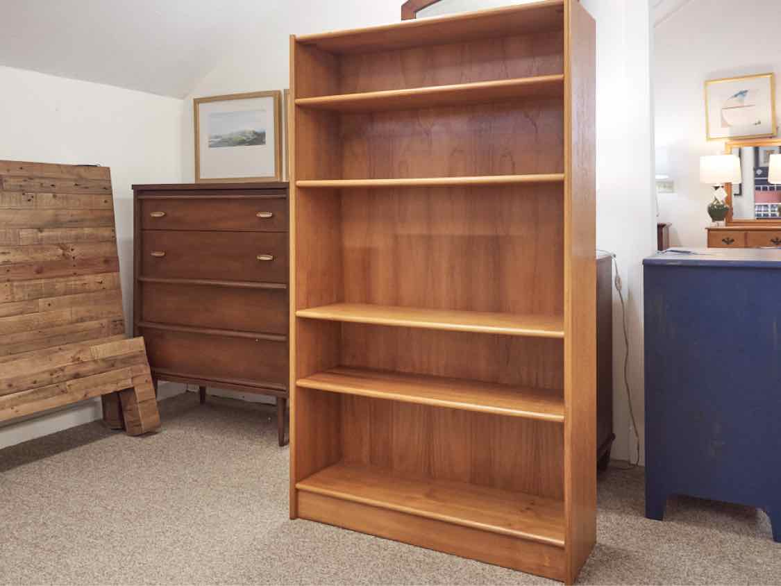 Jesper / Denmark Teak  Bookcase with 4 Adjustable Shelves