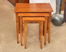 Set of Three Solid Cherry Nesting Tables