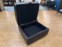 Leather Storage Ottoman