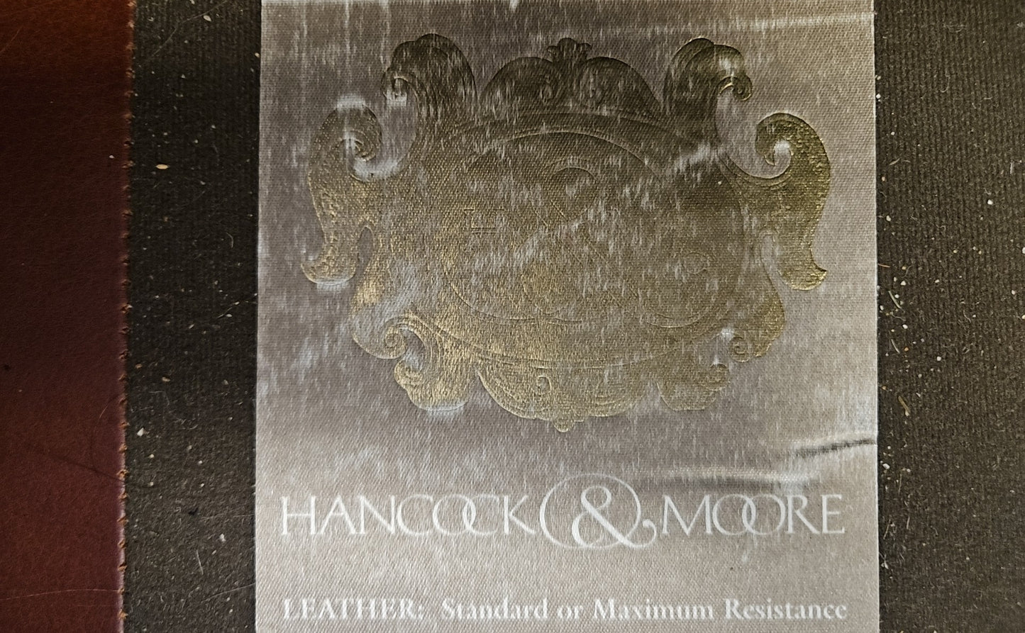 Hancock and Moore Warm Brown Leather Loveseat