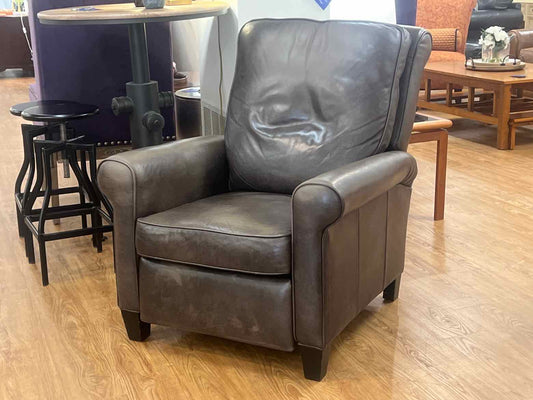 Boston Interiors Dark Brown Leather Recliner