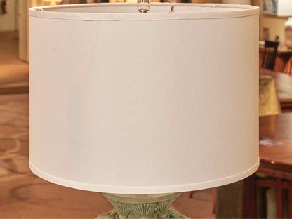 'Cibbe Blue' Poly Table Lamp With Shade