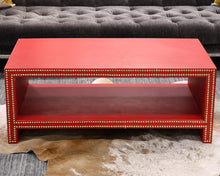 Faux Leather Coffee Table
