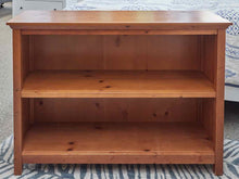 Rustic Pine Low Bookcase