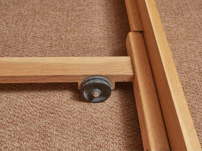 Natural Ash Low Profile Twin Bed Includes Roll Away Twin Bed