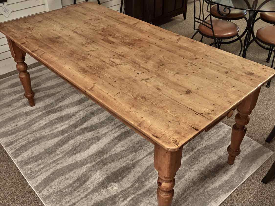 Waxed Pine Farm Dining Table