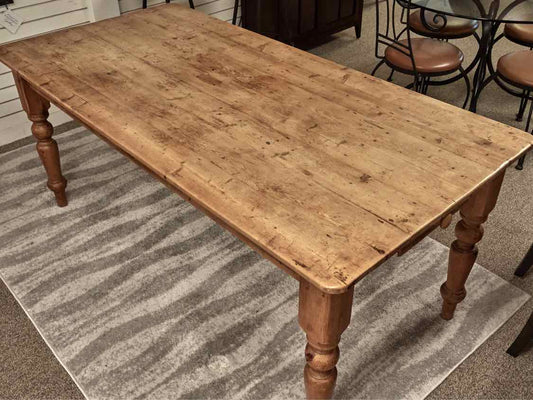 Waxed Pine Farm Dining Table