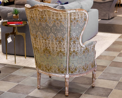 Custom Wingback Bergere Chair