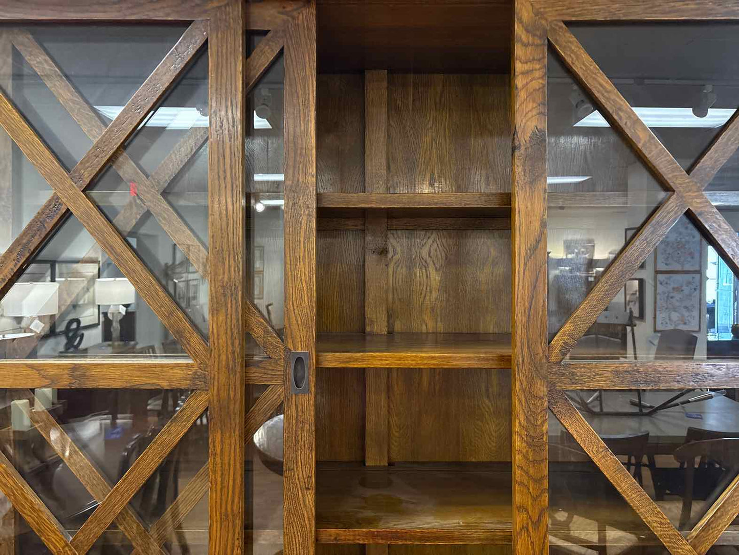 Crate & Barrel Sliding Door China Cabinet