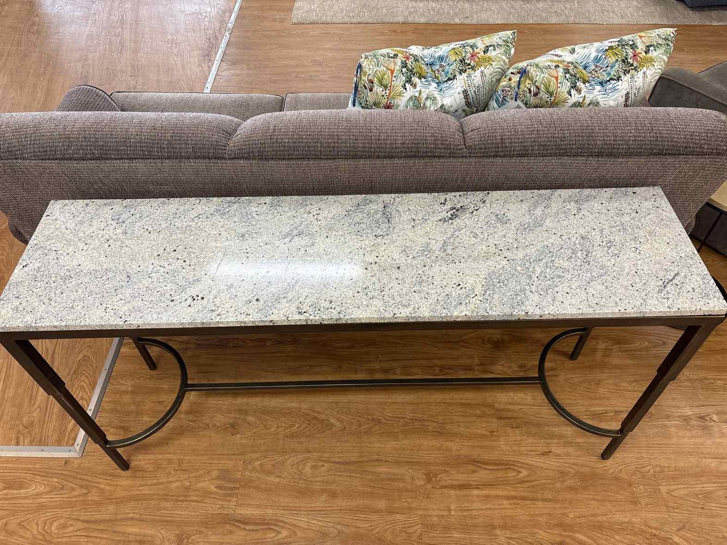 Contemporary Granite Top Console