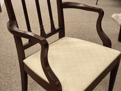 Grand Rapids Mahogany Wheatsheaf Back Arm Chair