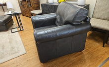 Klausner Charcoal Leather Chair