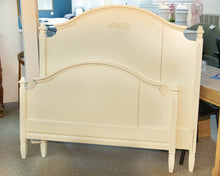 White Full Arch Bed with Floral Detail